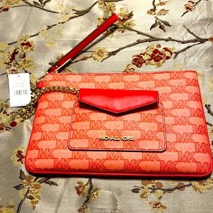 Michael Kors Jet Set Item. Large 1 Card Case Clutch MK